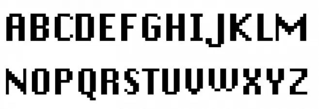 DePixel Bold 字体 大写