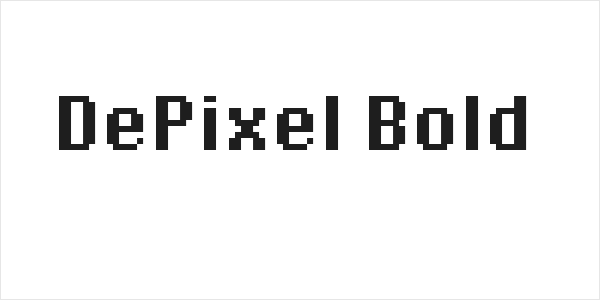 DePixel Bold Logo