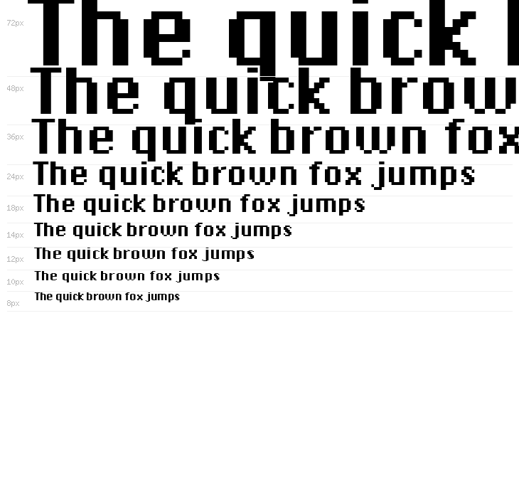 DePixel Bold Waterfall