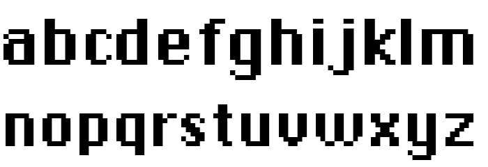 DePixel Bold Font LOWERCASE