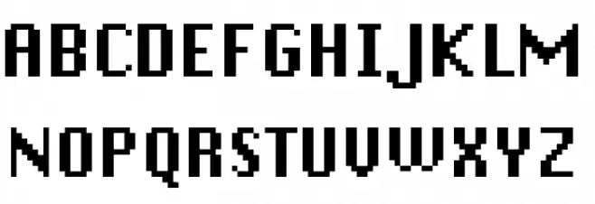 DePixel-Bold 字体 大写