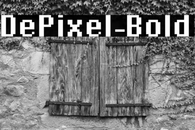 DePixel-Bold Font examples