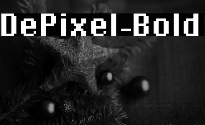 DePixel-Bold Font examples