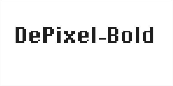 DePixel-Bold Logo