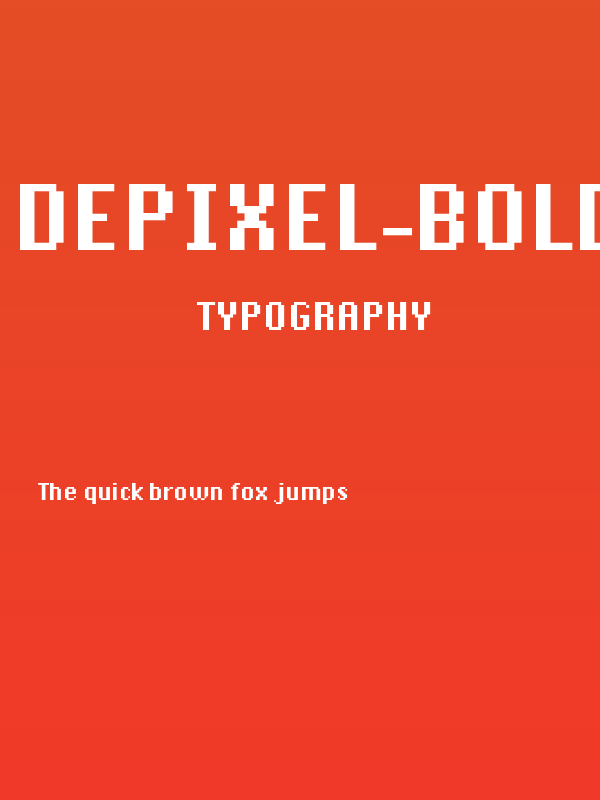 DePixel-Bold Poster