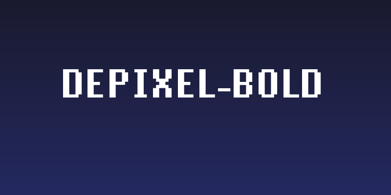 DePixel-Bold Social Header