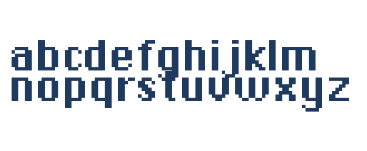 DePixel-Bold Lowercase