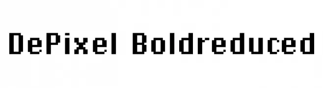 DePixel-Boldreduced  baixar fontes gratis