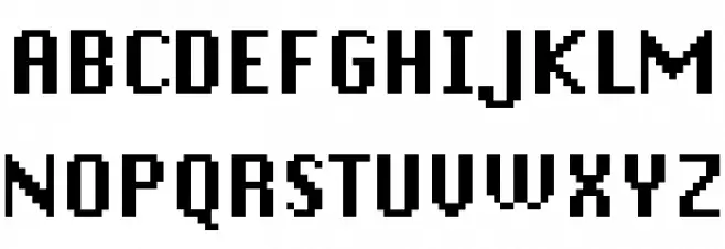 DePixel-Boldreduced Fonte MAIÚSCULAS