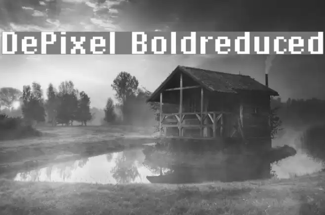 DePixel-Boldreduced Font examples