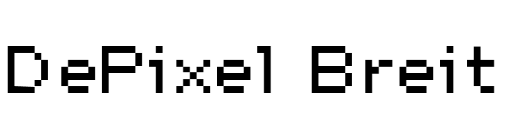 DePixel Breit  Fuentes Gratis Descargar