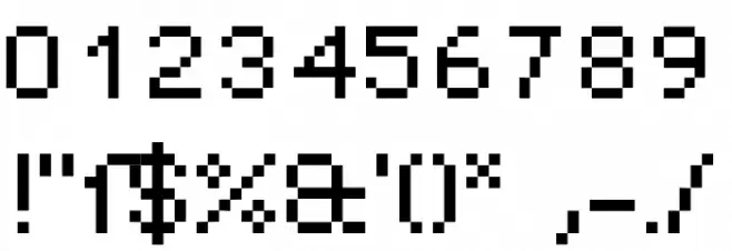 DePixel-Breit Font OTHER CHARS