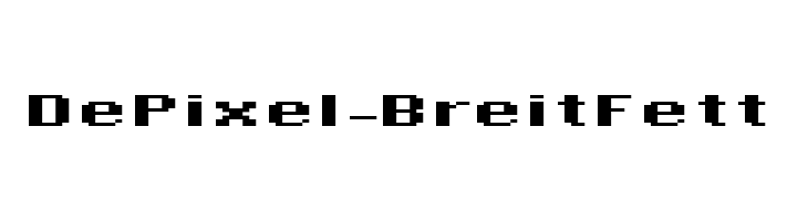 DePixel-BreitFett Font