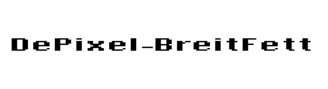 DePixel-BreitFett  baixar fontes gratis