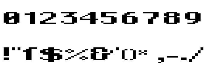 DePixel-BreitFett Font OTHER CHARS