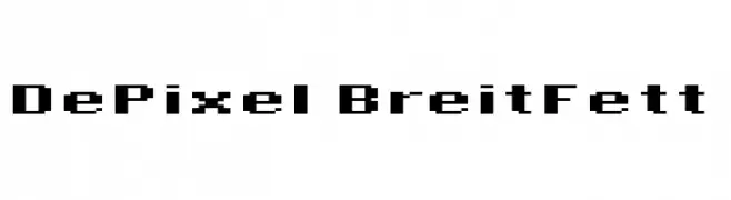 DePixel BreitFett  تنزيل الخطوط