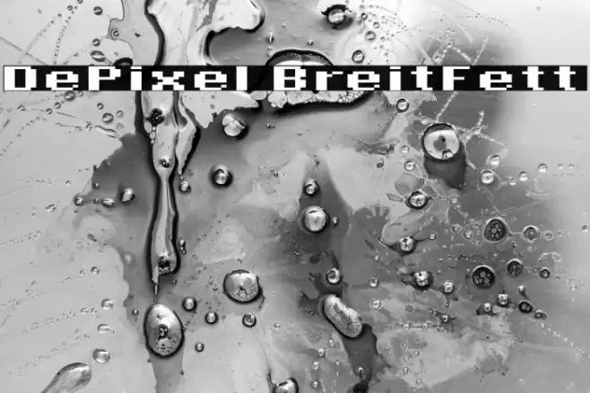 DePixel BreitFett Font examples