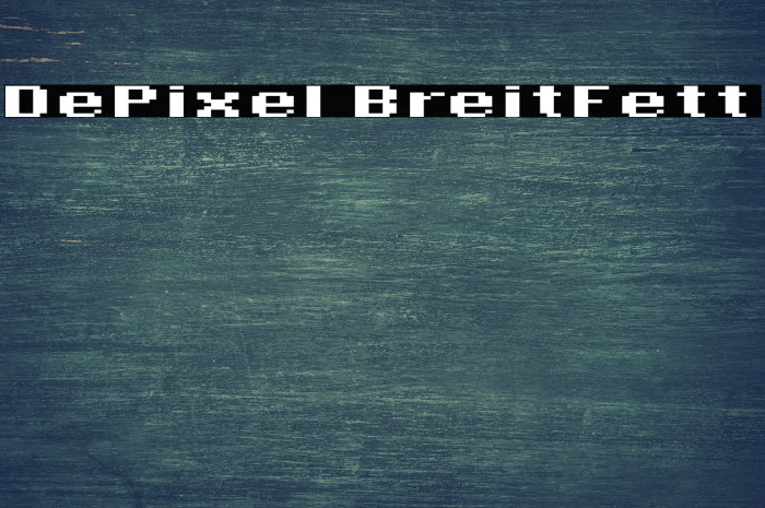 DePixel BreitFett Example 2