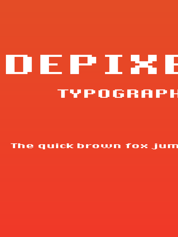 DePixel BreitFett Poster