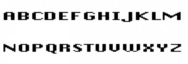 DePixel-BreitFett Schriftart Groß