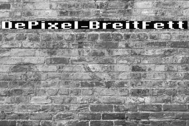 DePixel-BreitFett Font examples
