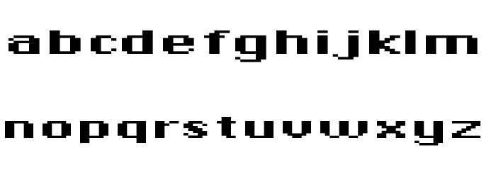 DePixel-BreitFett Font LOWERCASE