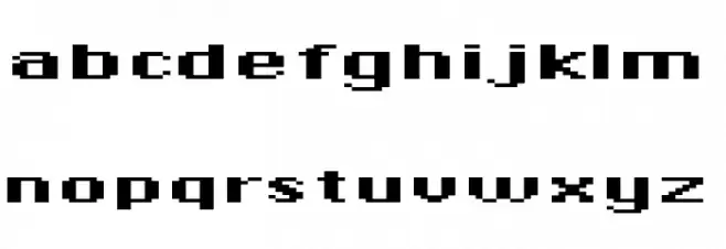 DePixel-BreitFett Font LOWERCASE
