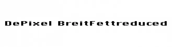DePixel-BreitFettreduced  Fuentes Gratis Descargar