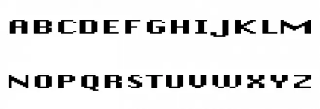 DePixel-BreitFettreduced 字体 大写