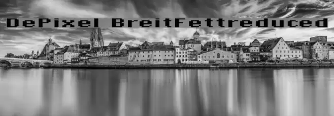 DePixel-BreitFettreduced Font examples