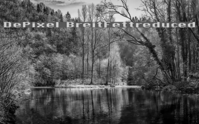 DePixel-BreitFettreduced Font examples