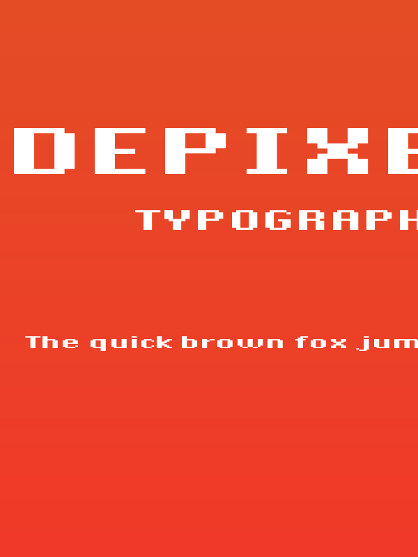 DePixel-BreitFettreduced Poster