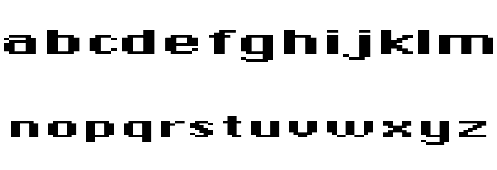 DePixel-BreitFettreduced Font LOWERCASE