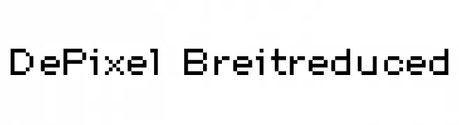 DePixel-Breitreduced  Fuentes Gratis Descargar