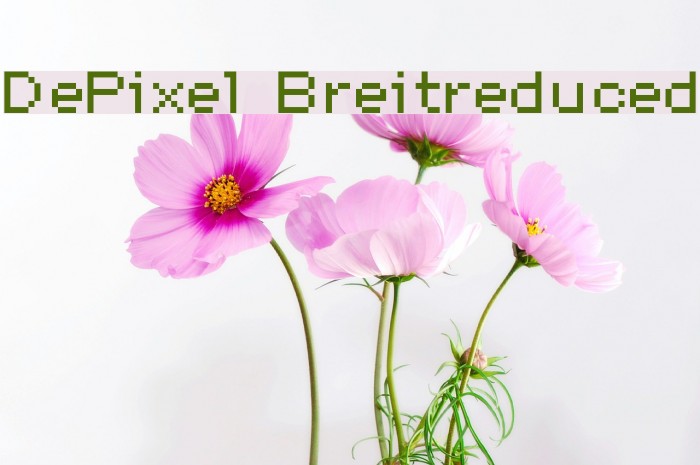 DePixel-Breitreduced Font examples