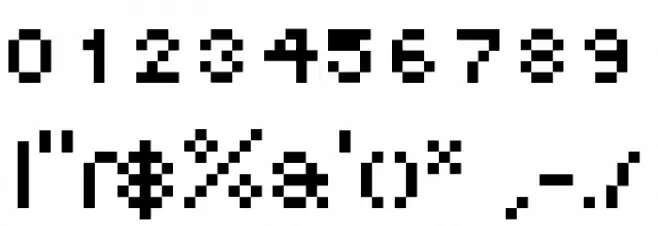 DePixel-Illegible Font OTHER CHARS