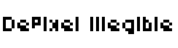 DePixel Illegible  font caratteri gratis