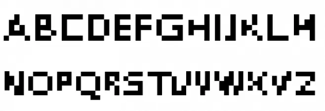 DePixel Illegible Шрифта ВЕРХНИЙ
