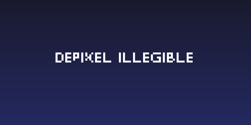 DePixel Illegible Social Header