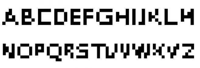 DePixel-Illegible Schriftart Groß