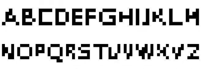 DePixel-Illegiblereduced Fuentes MAYÚSCULAS