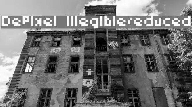 DePixel-Illegiblereduced Font examples
