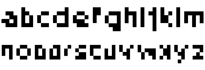 DePixel-Illegiblereduced Font LOWERCASE