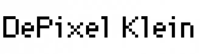 DePixel Klein  Fuentes Gratis Descargar