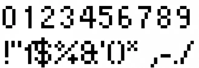 DePixel Klein Font OTHER CHARS