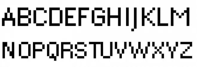DePixel-Klein Fonte MAIÚSCULAS