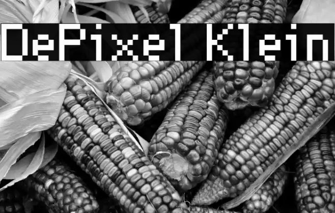 DePixel Klein Font examples