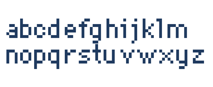 DePixel Klein Lowercase