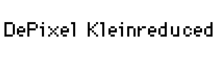 DePixel-Kleinreduced  Descarca Fonturi Gratis