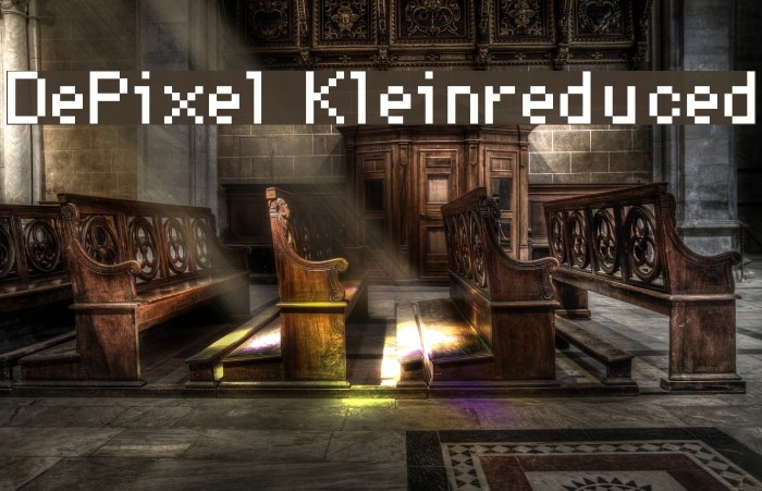 DePixel-Kleinreduced Font examples
